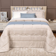 Carregar imagem no visualizador da galeria, Cobre Leito Queen Alice 5 Peças Toque de 300 Fios Linho Rosê - Lavive