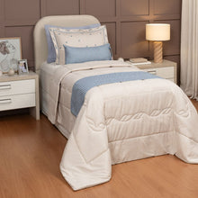 Carregar imagem no visualizador da galeria, Cobre Leito Solteiro Alice 4 Peças Toque de 300 Fios Linho Rosê - Lavive