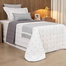 Carregar imagem no visualizador da galeria, Cobre Leito Solteiro Diana Dupla Face 4 Peças Rose - Lavive