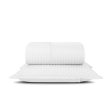 Carregar imagem no visualizador da galeria, Cobre Leito Solteiro Dupla Face 200 Fios 02 Peças Comfy Verde/Palha- Lavive