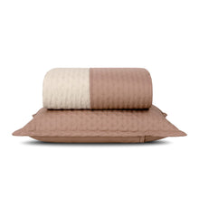 Carregar imagem no visualizador da galeria, Cobre Leito Solteiro Dupla Face 200 Fios 02 Peças Comfy Verde/Palha- Lavive