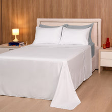 Carregar imagem no visualizador da galeria, Jogo de Cama Queen 200 Fios 4 Peças Línea Cinza - Casa Paulinha