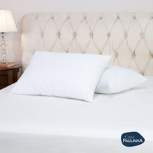 Carregar imagem no visualizador da galeria, Kit 2 Travesseiros de Pluma 70cm x 50cm 180 Fios Suporte Firme - Casa Paulinha