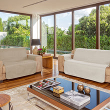 Carregar imagem no visualizador da galeria, Protetores de Sofá 2 e 3 Lugares Dupla Face 1,00m/2,00m Bege/Fend - Lavive