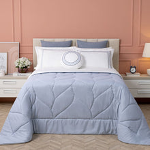 Carregar imagem no visualizador da galeria, Cobre Leito King 4 Peças Marbella Dupla Face Bordado Bege - Lavive
