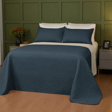 Carregar imagem no visualizador da galeria, Cobre Leito Queen Dupla Face 200 Fios 03 Peças Comfy Verde/Palha - Lavive
