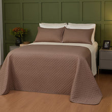 Carregar imagem no visualizador da galeria, Cobre Leito Queen Dupla Face 200 Fios 03 Peças Comfy Verde/Palha - Lavive
