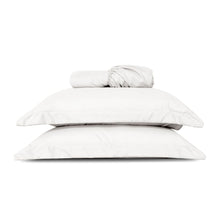 Carregar imagem no visualizador da galeria, Jogo de Cama Queen 200 Fios 3 Peças Slim Branco - Casa Paulinha
