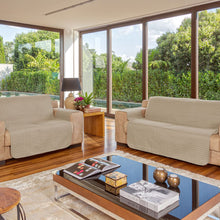 Carregar imagem no visualizador da galeria, Protetores de Sofá 2 e 3 Lugares Dupla Face 1,00m/2,00m Bege/Fend - Lavive
