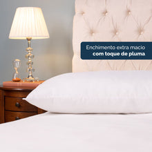Carregar imagem no visualizador da galeria, Travesseiro de Corpo 1,50m x 0,50m de Pluma Extra Macio - Casa Paulinha
